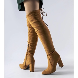 Botas de tacón alto con aislamiento marrón de Spencer 1