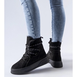 Botas de nieve con plataforma Pellerin negras negro 2