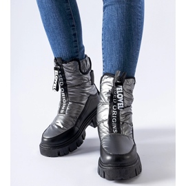 Botas de nieve Moorhead con aislamiento en grafito y negro gris 1 Botas de nieve Moorhead con aislamiento en grafito y negro gris 1