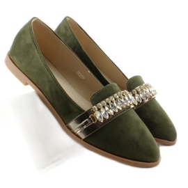 Señores elegantes con circonitas JH20P Verde 2