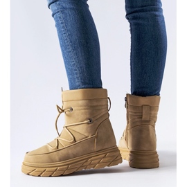 Botas de nieve Jamison con aislamiento beige mate 1