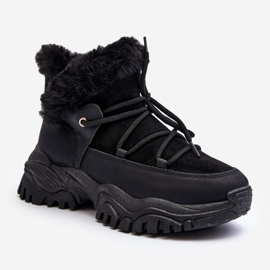 Botas Trapper Mujer Con Pelo Negro Cresandi 1