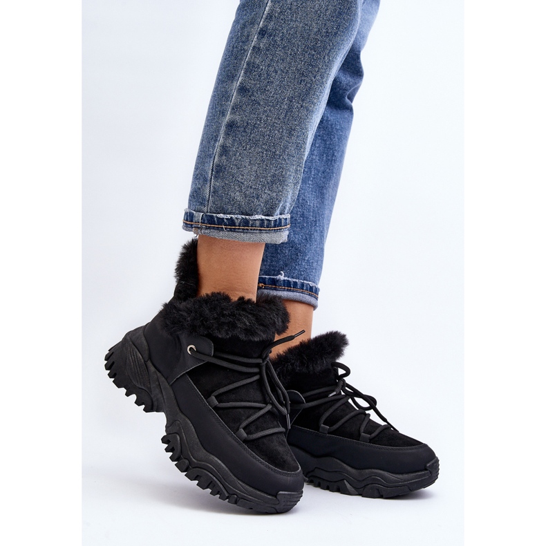 Botas Trapper Mujer Con Pelo Negro Cresandi 2