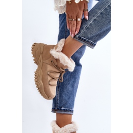 Botas Trapper Mujer Con Pelo Beige Cresandi 6