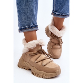 Botas Trapper Mujer Con Pelo Beige Cresandi 7