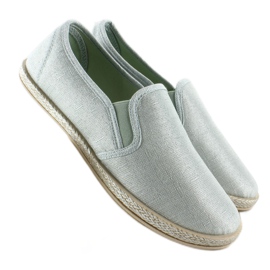Alpargatas sin cordones glamour JX16 Verde 2