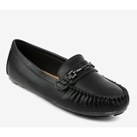 Mocasín bailarina negro de piel ecológica FM3102A 1