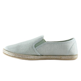 Alpargatas sin cordones glamour JX16 Verde 1 Alpargatas sin cordones glamour JX16 Verde 1