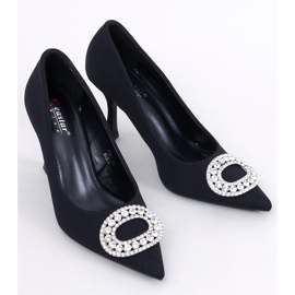 Apriatis Tacones de noche negros con circonitas 1