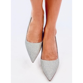 Tacones brillantes con partículas Diamoi Silver. plata 2