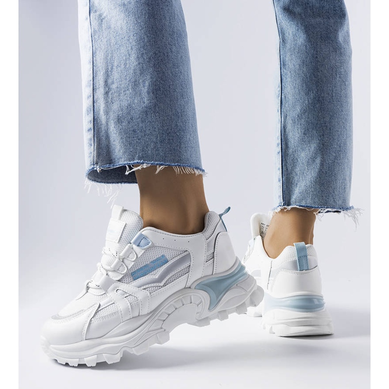 Zapatillas azules con inserciones Opal neón 1 Zapatillas azules con inserciones Opal neón 1