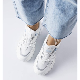 Zapatillas azules con inserciones Opal neón 2