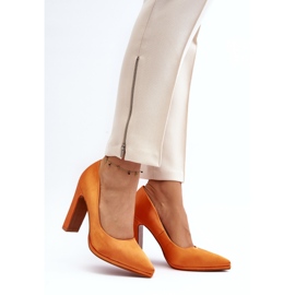 Zapatos de tacón alto Piatti naranja 2