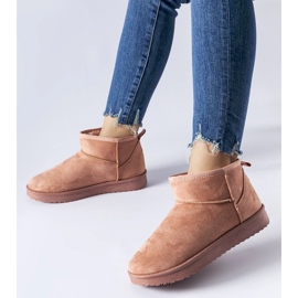 Botas de nieve cortas aislantes Guglielma rosa negro 1