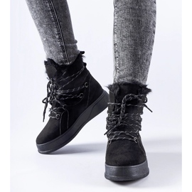 Botas de nieve negras con plataforma Rancourt. negro 1