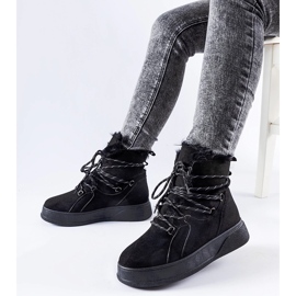 Botas de nieve negras con plataforma Rancourt. negro 3
