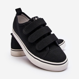 Zapatillas Infantiles Bajo Velcro Negro Dilan 1