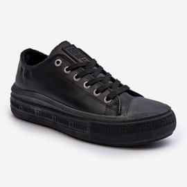 Zapatillas bajas con aislamiento para mujer Black Big Star MM274031 negro 2