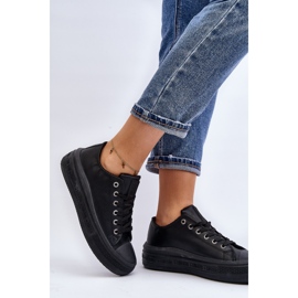 Zapatillas bajas con aislamiento para mujer Black Big Star MM274031 negro 4