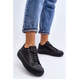 Zapatillas bajas con aislamiento para mujer Black Big Star MM274031 negro 5