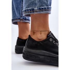 Zapatillas bajas con aislamiento para mujer Black Big Star MM274031 negro 9