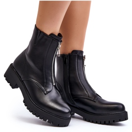 Botines Mujer Con Cremallera Negro Tisaia 10