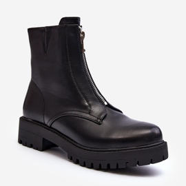 Botines Mujer Con Cremallera Negro Tisaia 2