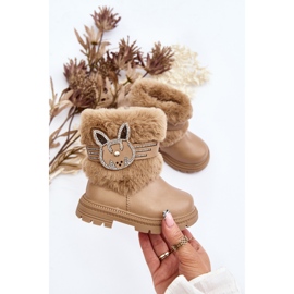Botas de Nieve Infantil Lunami Beige con Pelo 2 Botas de Nieve Infantil Lunami Beige con Pelo 2