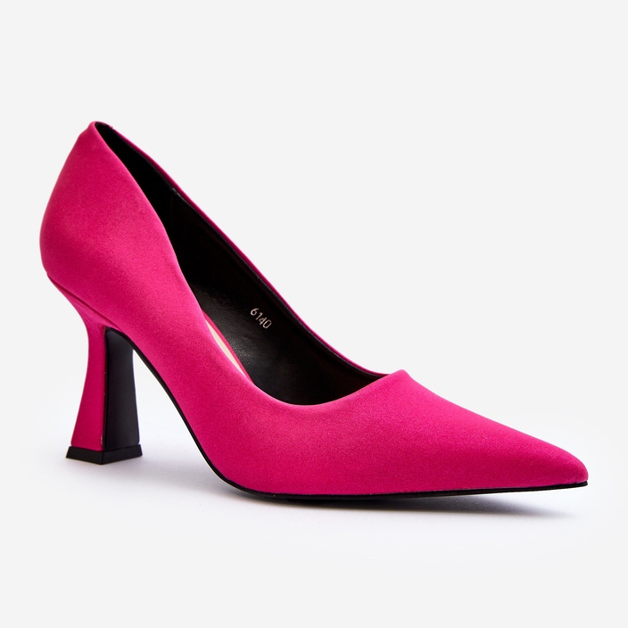 Tacones altos clásicos con punta en punta Fucsia Delimena rosa 2
