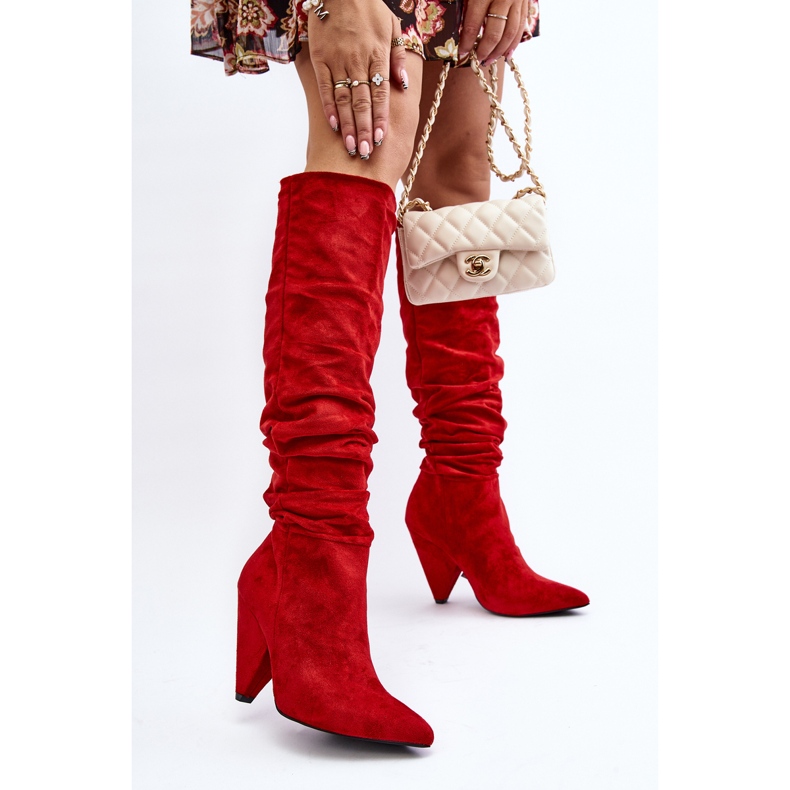 Botas Mujer Ante Lu Boo Rojo 2