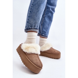 Botas de nieve de mujer Starlyn caqui con suela gruesa beige 6