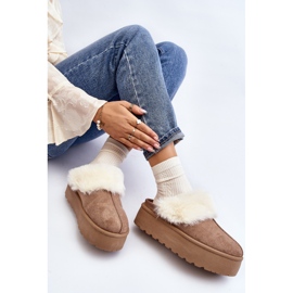 Botas de nieve de mujer Starlyn caqui con suela gruesa beige 10