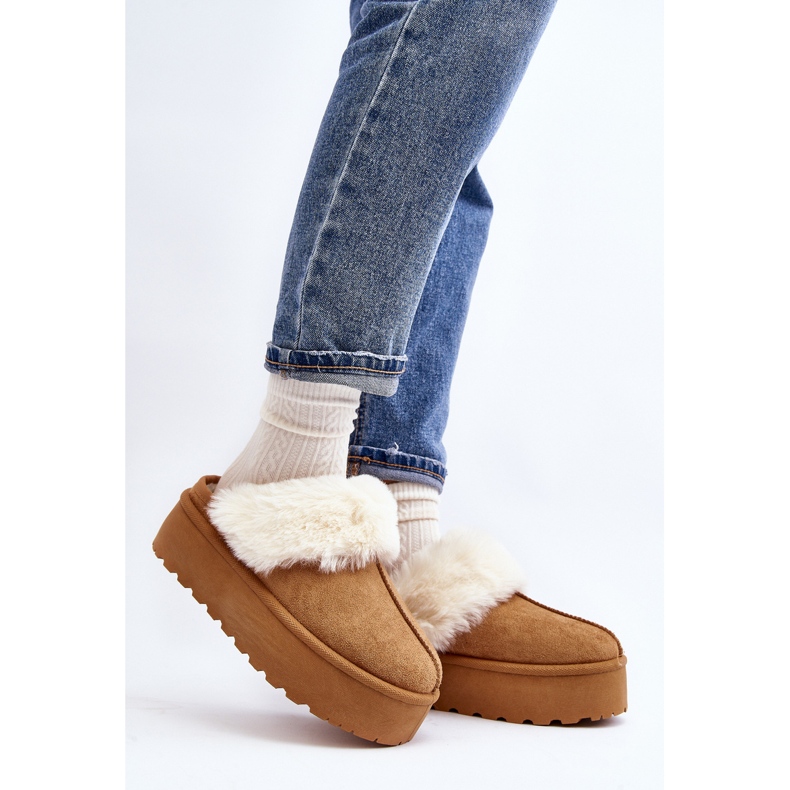 Botas de Nieve Mujer Camel Starlyn con Suela Gruesa marrón 2 Botas de Nieve Mujer Camel Starlyn con Suela Gruesa marrón 2