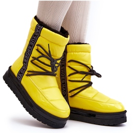 Botas De Nieve De Mujer Con Fijaciones Amarillo Lilar 12