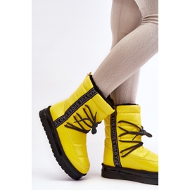 Botas De Nieve De Mujer Con Fijaciones Amarillo Lilar 6