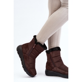 Botas de nieve de mujer con pelo marrón Primose 3