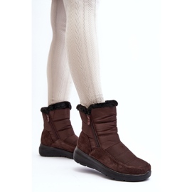 Botas de nieve de mujer con pelo marrón Primose 4