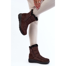 Botas de nieve de mujer con pelo marrón Primose 5