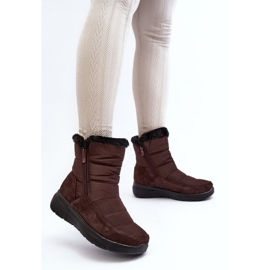 Botas de nieve de mujer con pelo marrón Primose 6