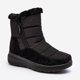 Botas de nieve de mujer con pelo negro Primose 1