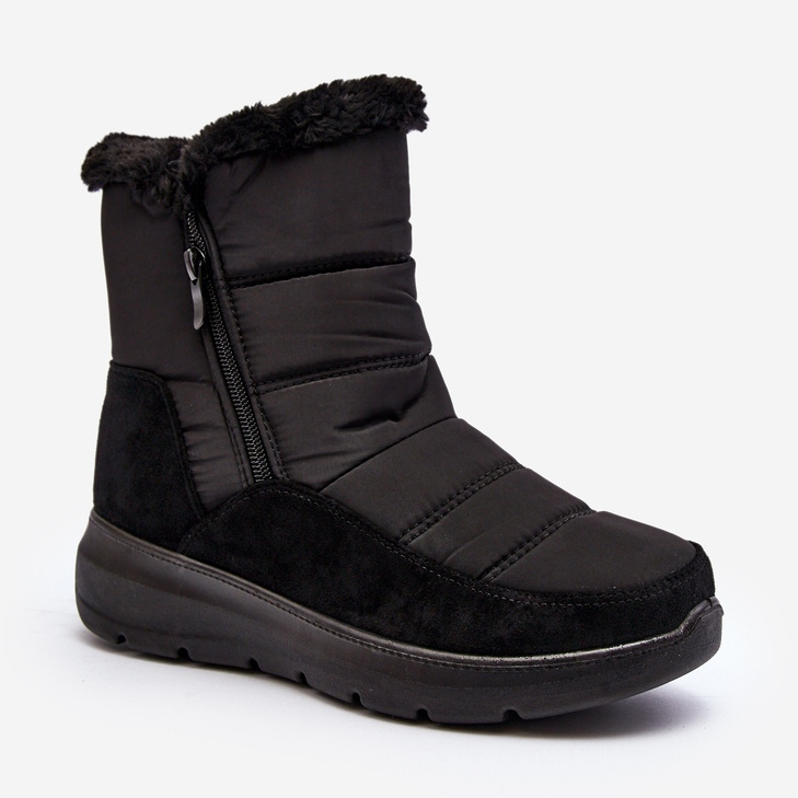 Botas de nieve de mujer con pelo negro Primose 1