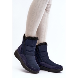 Botas de nieve para mujer con pelo, azul marino Primose 2