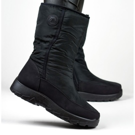 Botas cálidas de gran comodidad, botas de nieve de invierno. negro 3