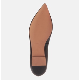Marco Shoes Bailarinas sutiles de piel negro 4