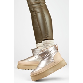 Botas de nieve de invierno para mujer con plataforma. beige 1 Botas de nieve de invierno para mujer con plataforma. beige 1