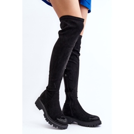 Botas planas por encima de la rodilla para mujer La.Fi 270068B-SU Negro 1