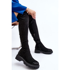 Botas planas por encima de la rodilla para mujer La.Fi 270068B-SU Negro 7