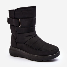 Botas de nieve con aislamiento de velcro para mujer Black Jawora negro 1