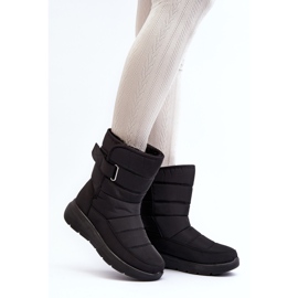 Botas de nieve con aislamiento de velcro para mujer Black Jawora negro 2