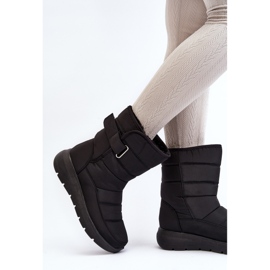 Botas de nieve con aislamiento de velcro para mujer Black Jawora negro 3